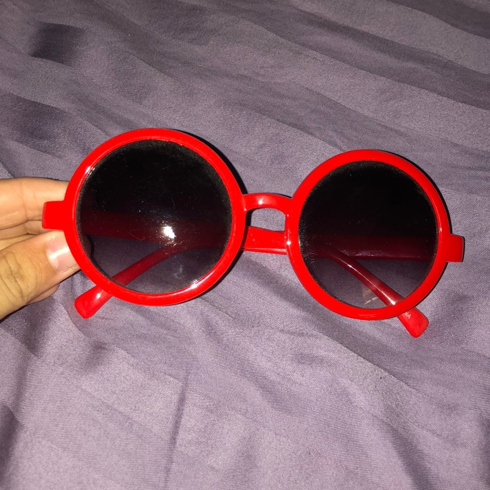 Red Circle Lense Sunglasses